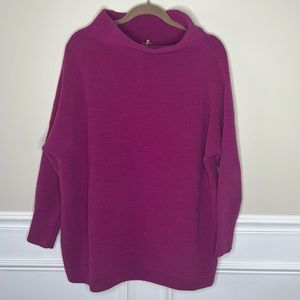 Free People ottoman slouchy Purple tunic Large